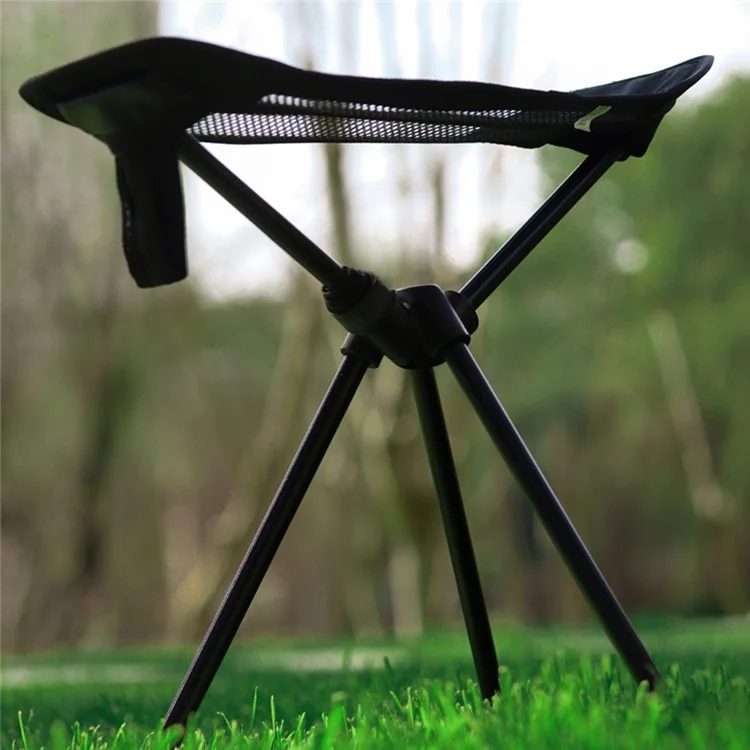 Taburete reclinable de apoyo para los pies al aire libre Ocio Siesta Reposapiés Aleación de aluminio Tela de malla Plegable Reposapies perezoso - Gris
