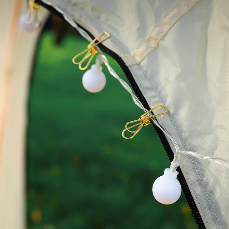 Outdoor Tent Mini Long Tail Clip Press-type Anti-skid Canopy Tarp Fixing Iron Clip - Gold