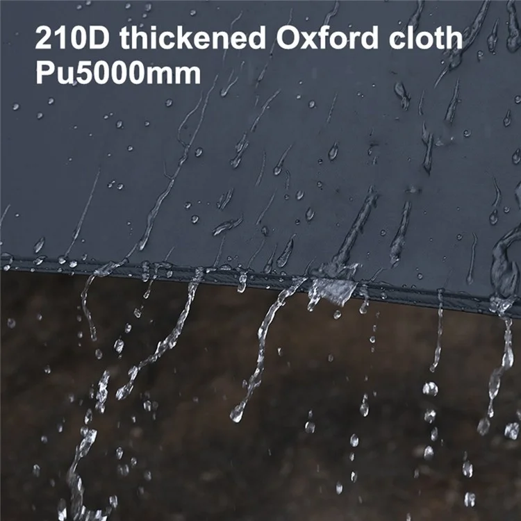 SHINETRIP Outdoor Camping Picnic Tarp 210D Black Coated Oxford Cloth Canopy Anti-UV Rainproof Awning - Gold