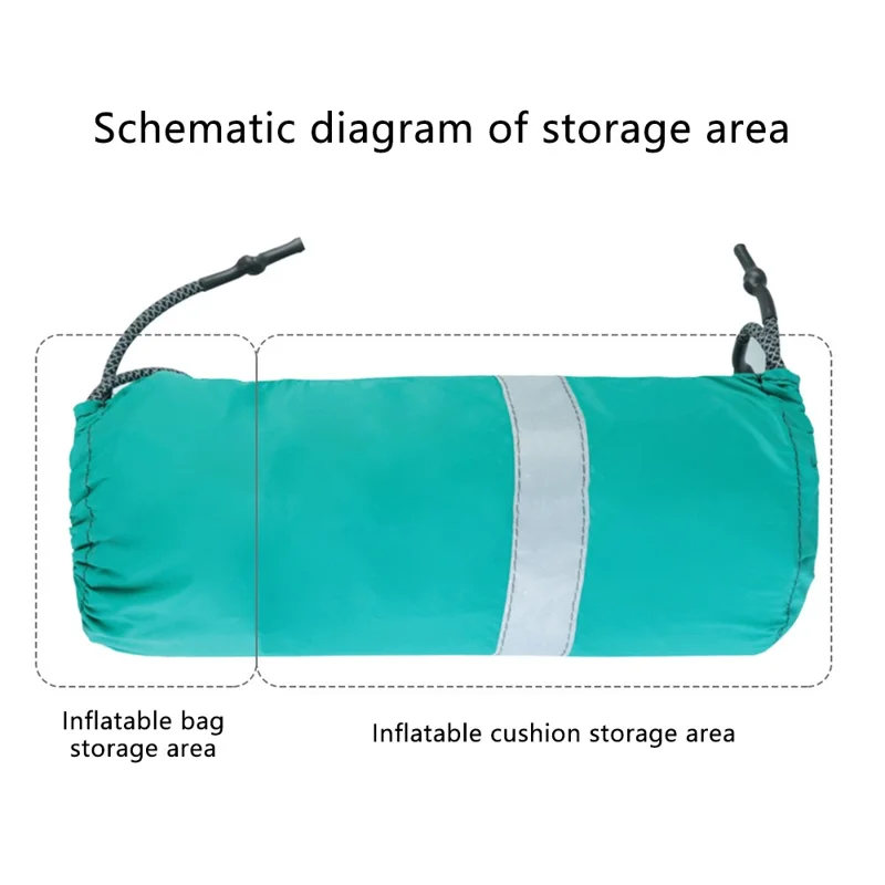 GM-AB03 Portable Storage Bag Nylon + TPU Inflatable Carrying Bag Foldable Organizer Bag - Grey