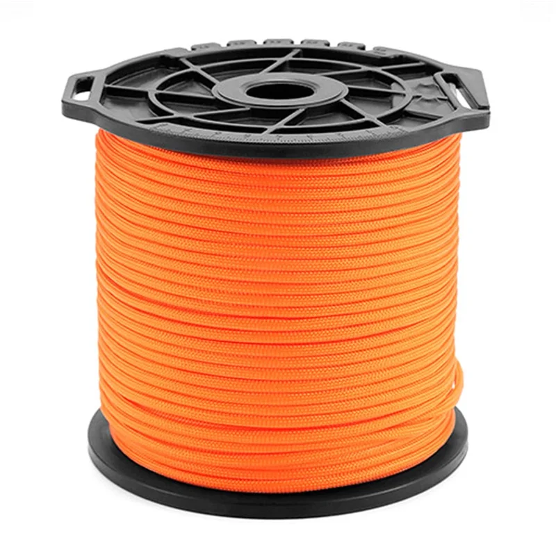 HALIN 100m Outdoor Multifunctional Spool 9 Core Umbrella Rope 4mm Thick Tent Wind Rope - Orange