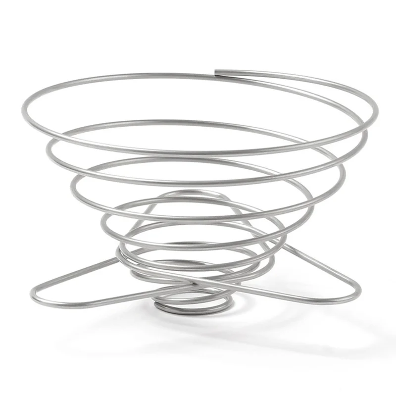 HALIN Cone Shape Stainless Steel Coffee Filter Basket Foldable Coffee Dripper Stand (BPA Free, No FDA Certificate) - Large Size