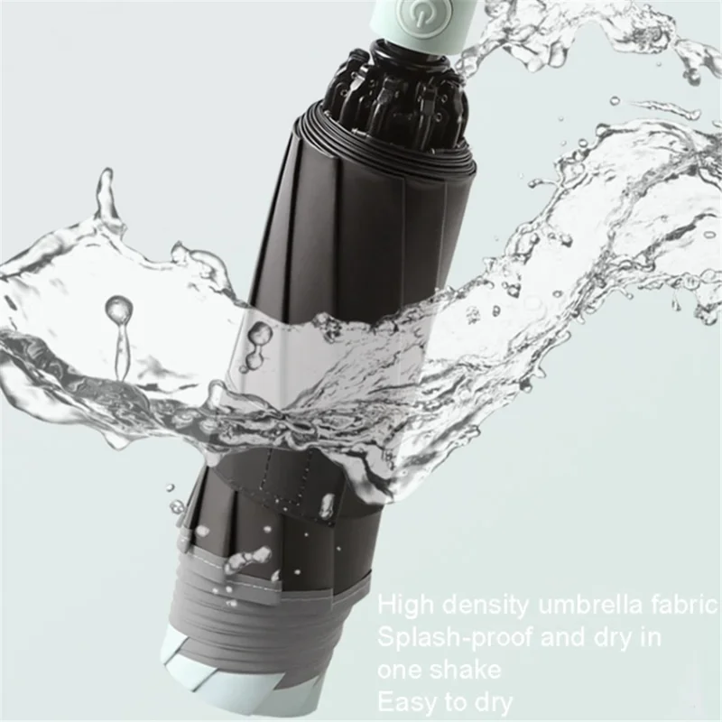 20 Ribs 190T Cloth Automatic Umbrella Sun-proof Rainproof Dual-use Reverse Type Folding Umbrella - Black