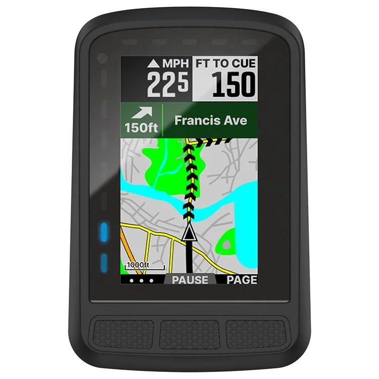 Защитный чехол из силикона для Wahoo Elemnt Roam2 (WFCC6) велокомпьютера - черный