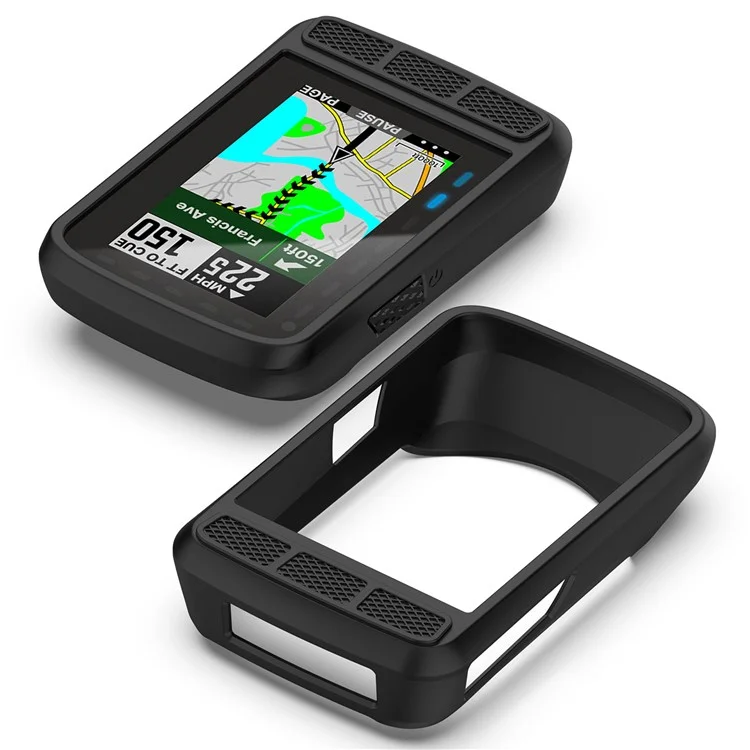 Защитный чехол из силикона для Wahoo Elemnt Roam2 (WFCC6) велокомпьютера - черный