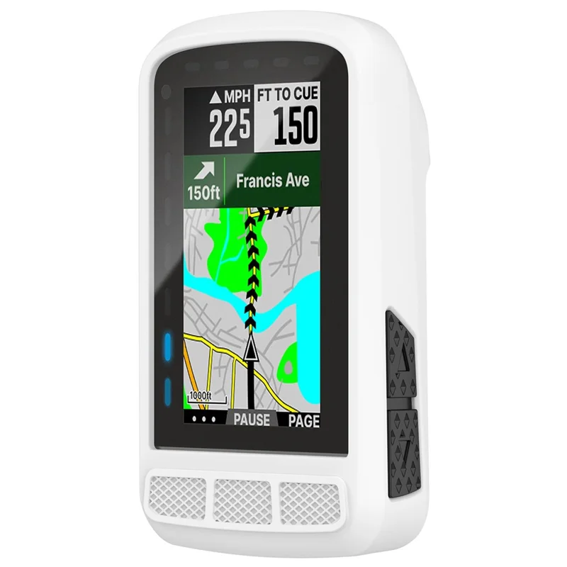 Für Wahoo Elemnt Roam2 (WFCC6) Fahrrad-Computer Schutzhülle Silikon Sturzsichere Hülle - Weiß