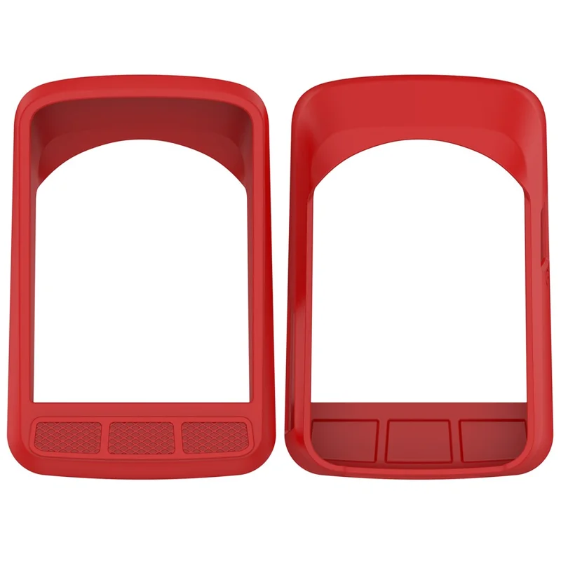 For Wahoo Elemnt Roam2 (WFCC6) Bike Computer Protective Cover Silicone Anti-drop Case - Red