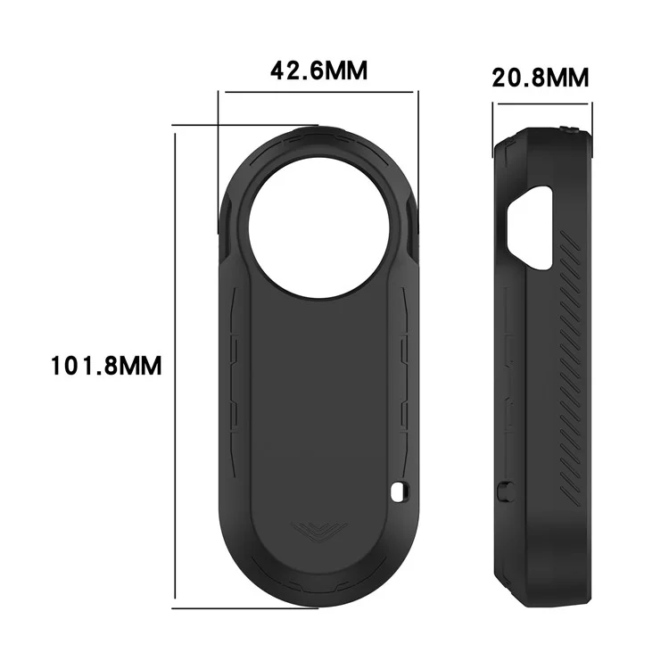 Para Garmin Varia RTL515 Luz de Bicicleta Radar Protección de Bicicleta Funda de Silicona Antipolvo Cubierta Suave - Gris Oscuro