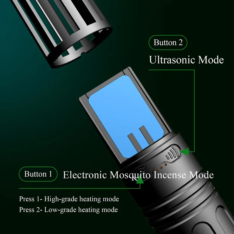HT68 Mosquito Repeller Outdoor Portable Hiking Electronic Mosquito Killer Cordless Battery Powered Mosquito Repeller