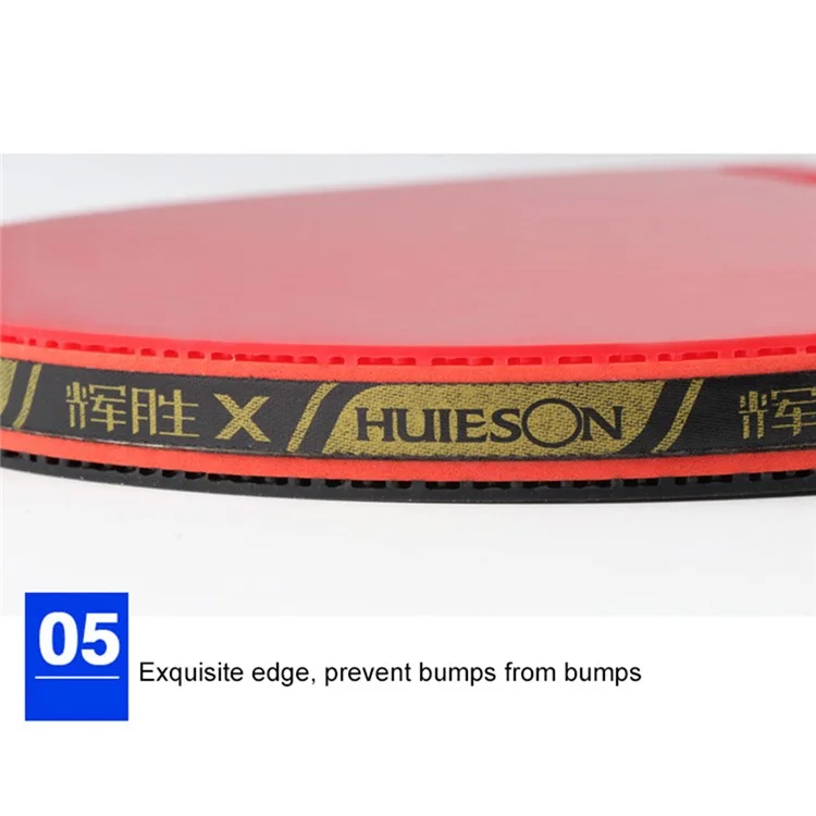 HUIESON 6-Star Wood and Carbon Table Tennis Racket Ping Pong Paddle with Carry Case - Pen-holding Style