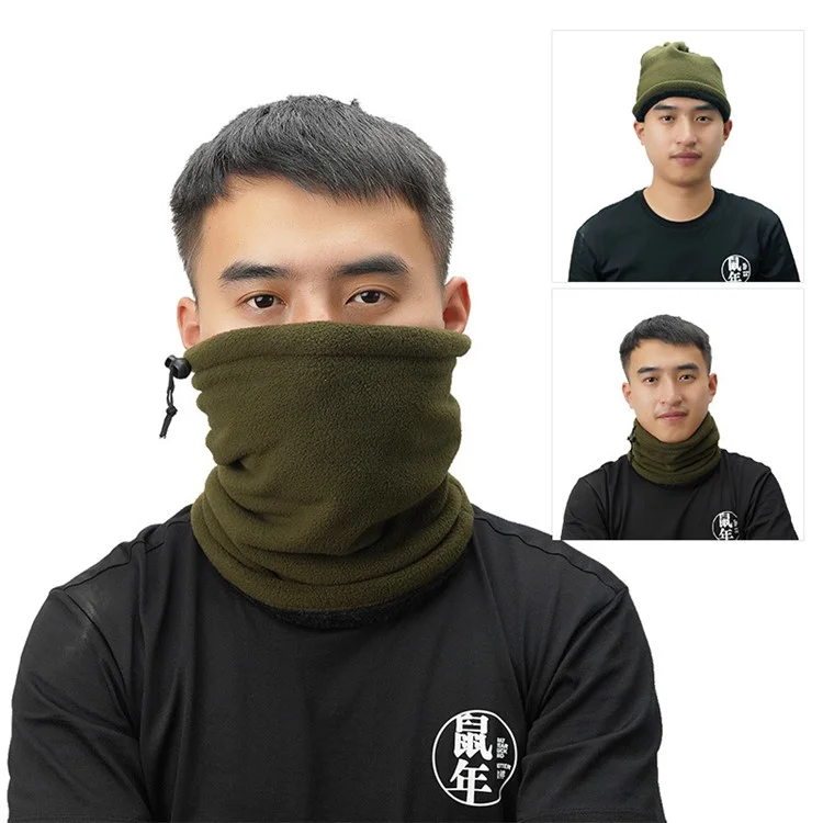 AOTU Masque de Ski d'Hiver Multifonctionnel pour Extérieur - Vert Armée