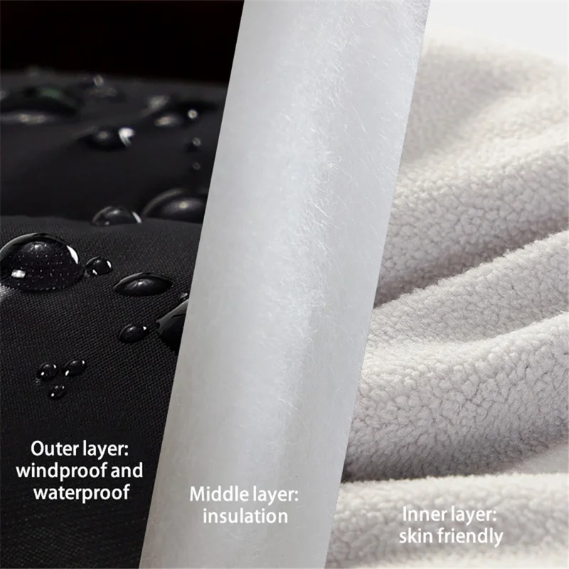 GOLOVEJOY DMZ92 Windproof Winter Hat Skiing Snow Warmer Trapper Beanie Hat with Removable Goggles, Mask - Black / Gradient Goggles