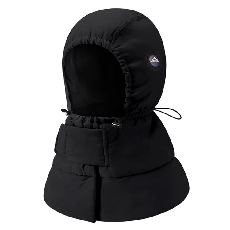 GOLOVEJOY DMZ87 Cappuccio Invernale Sciarpa Cappello Berretto con Paraorecchie in Piuma Antivento per la Neve - Nero