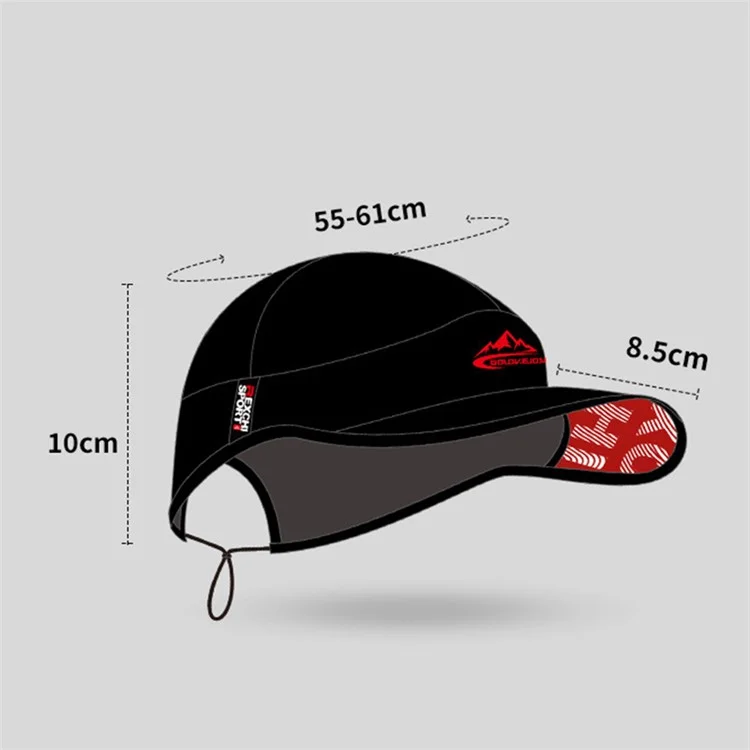 GOLOVEJOY&REXCHI XMZ242 UV Protection Baseball Cap Polyester Golf Tennis Cap Snackpack Hat for Men and Women - Grey