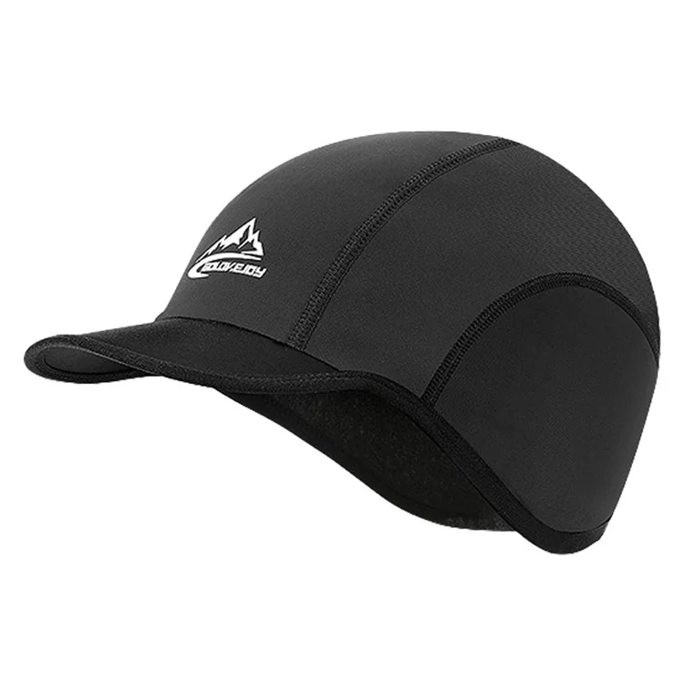 GOLOVEJOY DMZ46 Men's Winter Hat Nylon + Cationic Windproof Warm Thickened Lining Cap Skiing Hat - Black
