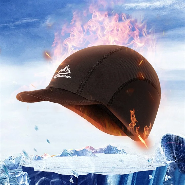 GOLOVEJOY DMZ46 Men's Winter Hat Nylon + Cationic Windproof Warm Thickened Lining Cap Skiing Hat - Black