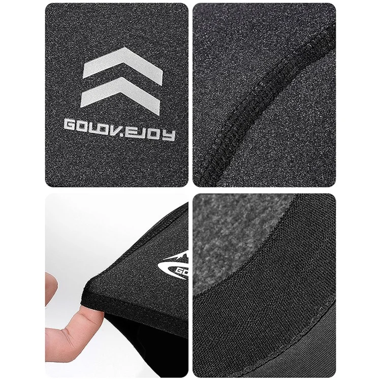 GOLOVEJOY DMZ46 Men's Winter Hat Nylon + Cationic Windproof Warm Thickened Lining Cap Skiing Hat - Black