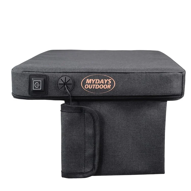 MYDAYS OUTDOOR Heated Seat Cushion 3 Mode Adjustable USB Powered Heating Seat Pads for Camping, Fishing (Power Bank not Included)