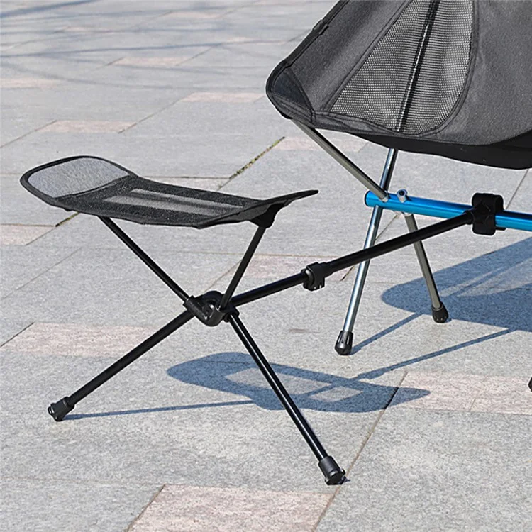 HALIN Cadeira de Acampamento Apoio para os Pés 600D Catiônico + Estrutura de Alumínio Apoio para os Pés Adequada para Tubos de 18-30mm de Diâmetro