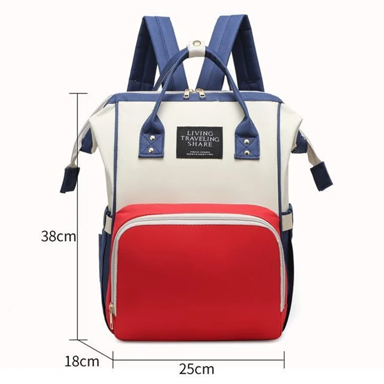 AOTU Oxford Cloth Baby Diaper Backpack Mommy Maternity Travel Bag Nappy Storage Bag, Size: S - Black