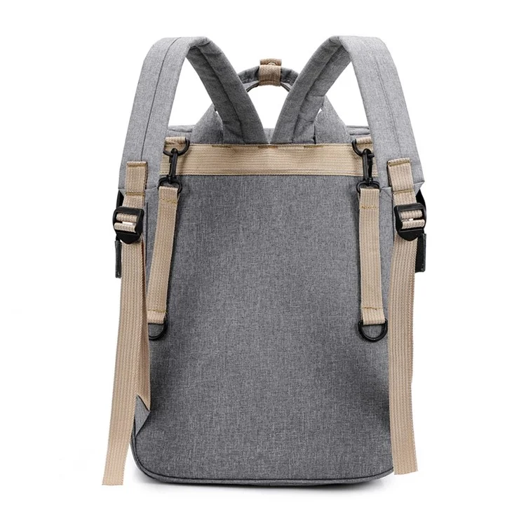 AOTU Baby Diaper Large Oxford Cloth Mommy Backpack Maternity Bag with Baby Sleeping Mat Bed Design - Baby Blue