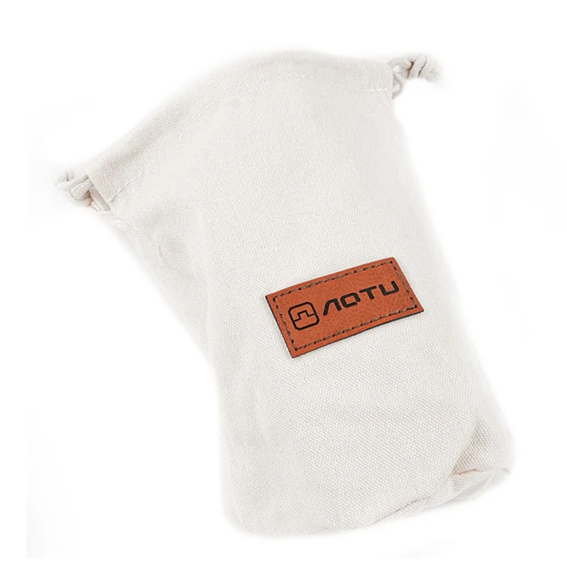 AOTU AT6435-1 Sac de toilette de voyage en toile pour l'extérieur Petit sac de rangement à cordon