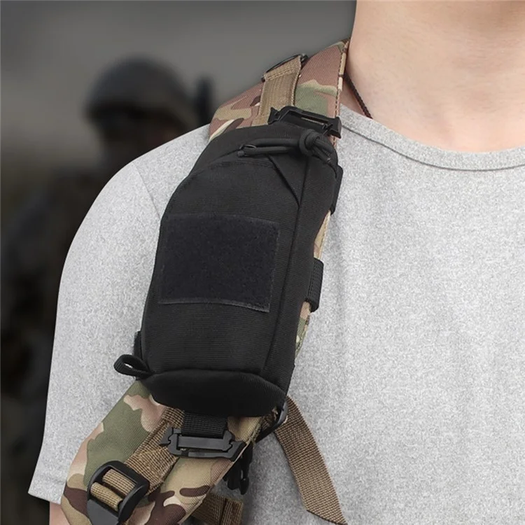 AOTU Tactical Backpack Shoulder Strap Bag Molle Pouch Military EDC Tool Phone Holder for Outdoor Hiking Hunting - Army Green