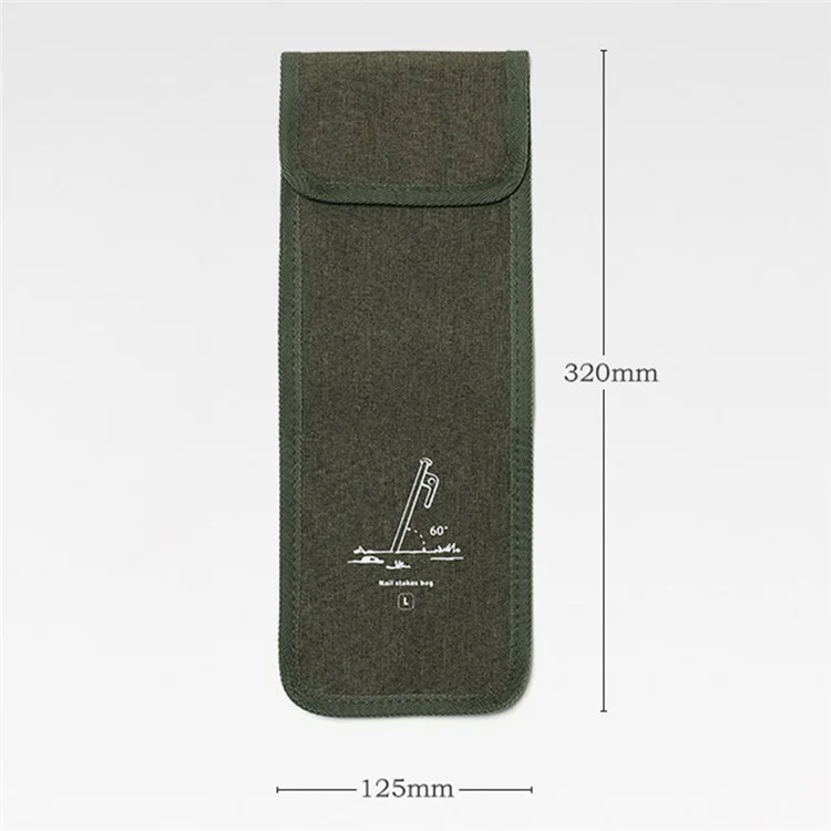 AOTU Size L Outdoor Camping Ground Nails Storage Bag Cationic Fabric Tent Stake Wind Rope Peg Bag