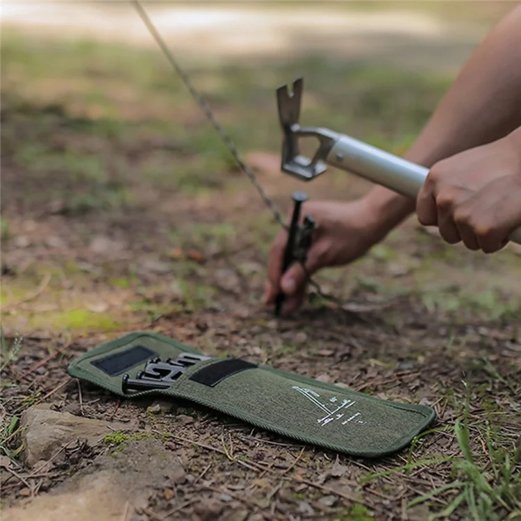 Aotu Größe S Outdoor Camping Ground Nails Aufbewahrungsbeutel Kationische Stoffzelt -pfahlwerkzeuge Tragenbeutel