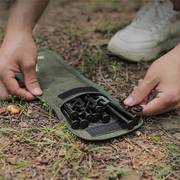 AOTU Size S Outdoor Camping Ground Nails Storage Bag Cationic Fabric Tent Stake Tools Carrying Bag