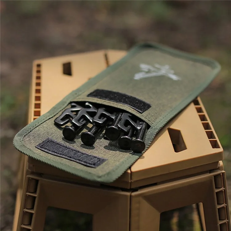 AOTU Size S Outdoor Camping Ground Nails Storage Bag Cationic Fabric Tent Stake Tools Carrying Bag