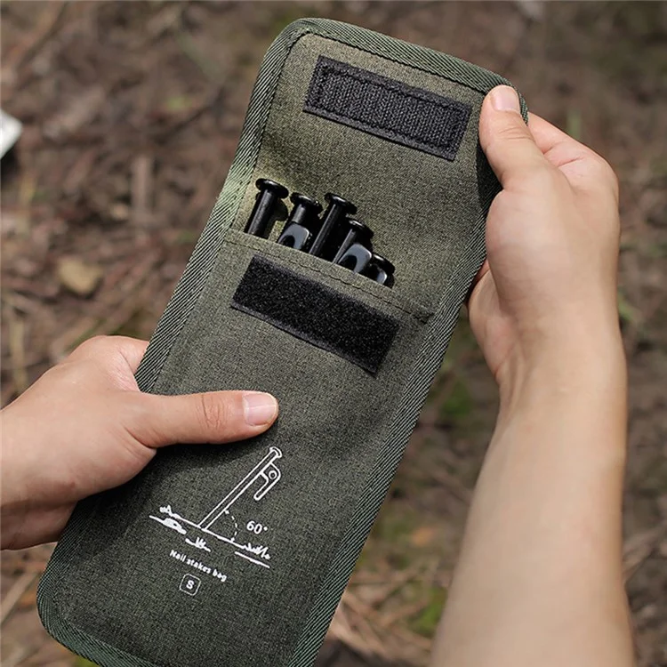 AOTU Tamanho S Outdoor Camping Ground Nails Storage Bag Cationic Fabric Tent Stake Tools Carrying Bag
