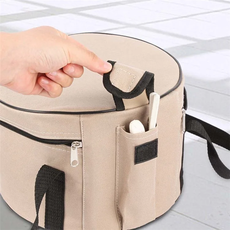 AOTU Gran Aislamiento Oxford Camping Bolsa de Cocina Bolsa de Almacenamiento Utensilios de Cocción Bolsa de Transporte de Tazón - Beige