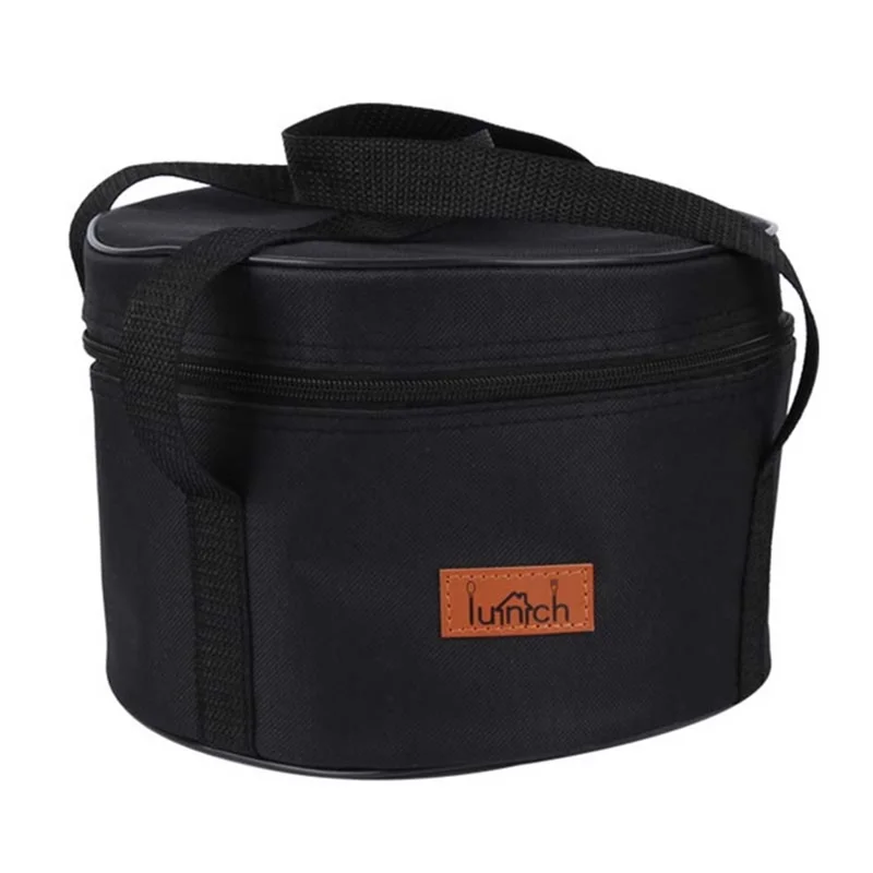 AOTU Gran Bolsa de Almacenamiento Aislante de Tela Oxford para Utensilios de Cocina Camping - Negro