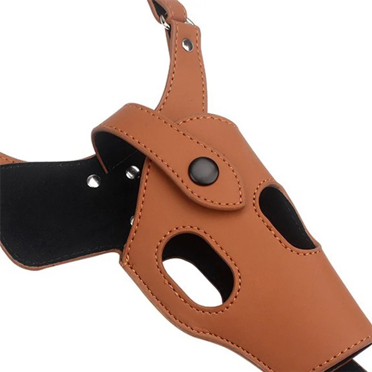 MANBA H248 Tactical Holster PU Leather Double Shoulder Concealment Holster Underarm Invisible Pistol Holster - Brown