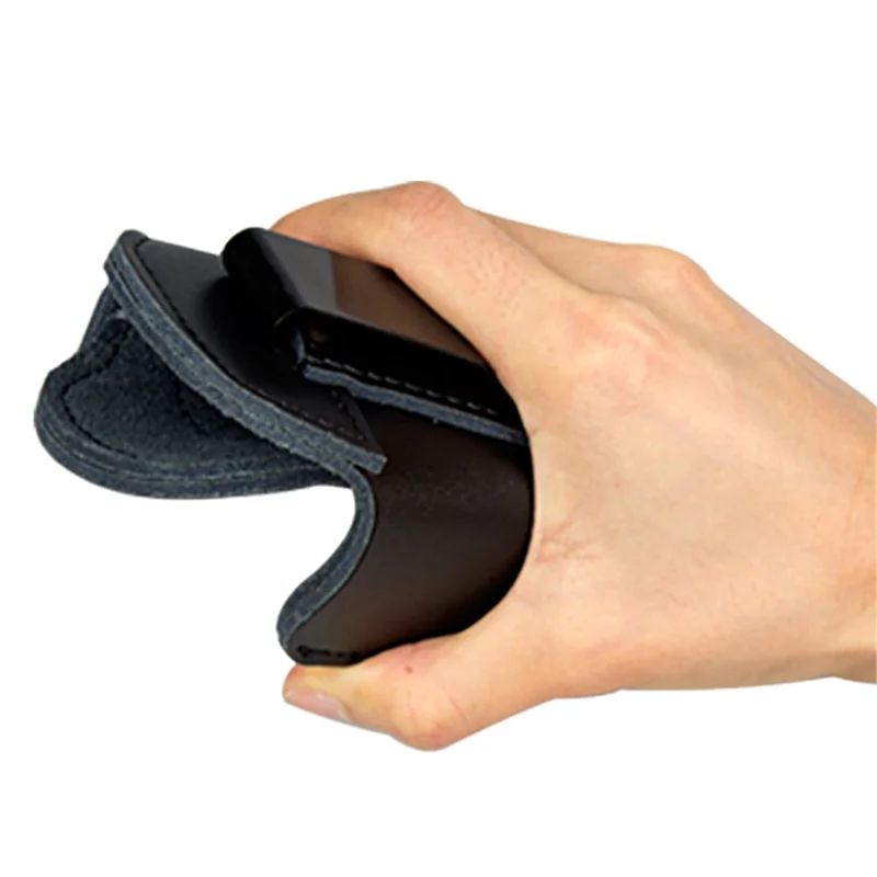 H-116 For Glock 17 Pistol PU Leather Right / Left Tactical Holster with Belt Clip Hidden Carrying Case - Black / Left