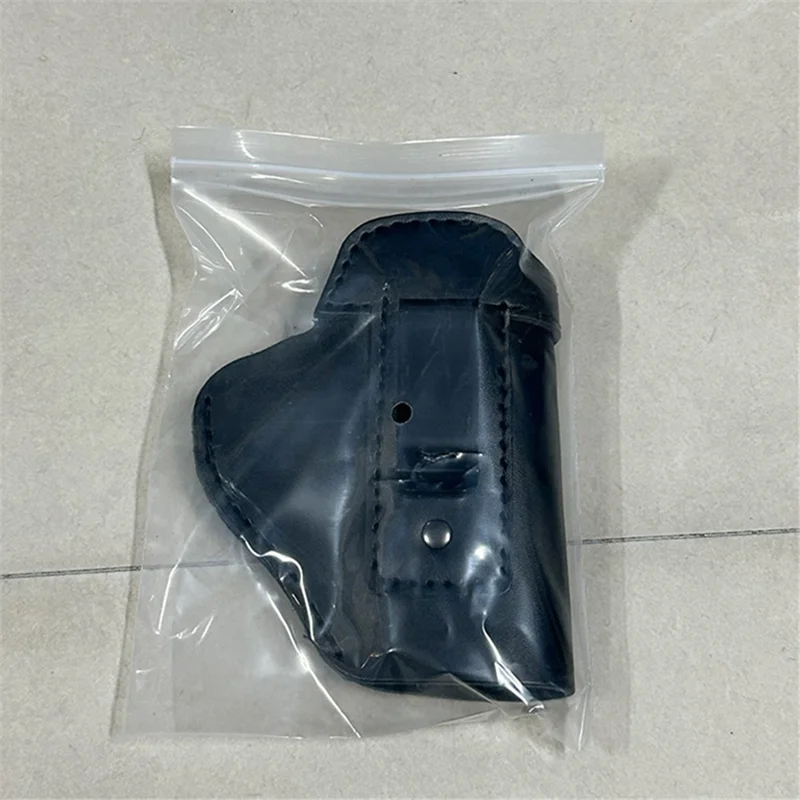 H-116 For Glock 17 Pistol PU Leather Right / Left Tactical Holster with Belt Clip Hidden Carrying Case - Black / Left