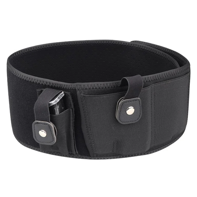 H183 Taktische Bauchgurtholster Neopren Verdecktes Tragen Gürtelband Pistolenhalter Tasche - 101,6 cm / Linke Hand