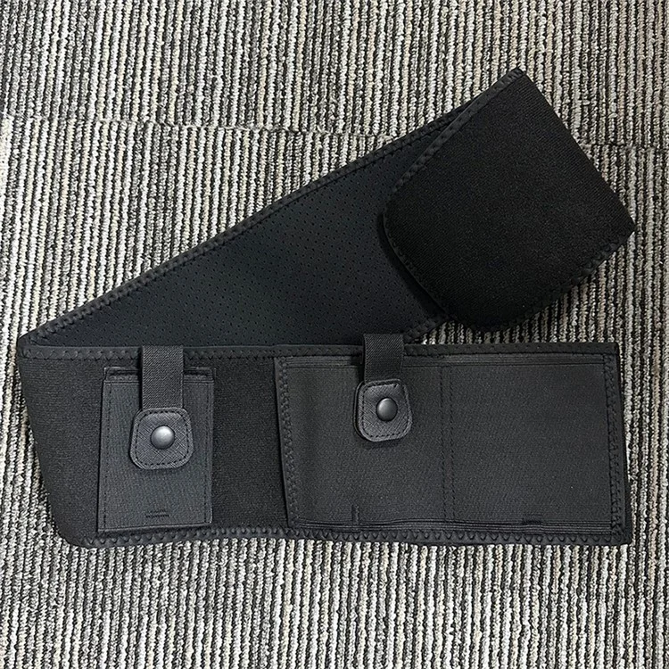 H183 Taktische Bauchgurtholster Neopren Verdecktes Tragen Gürtelband Pistolenhalter Tasche - 101,6 cm / Linke Hand