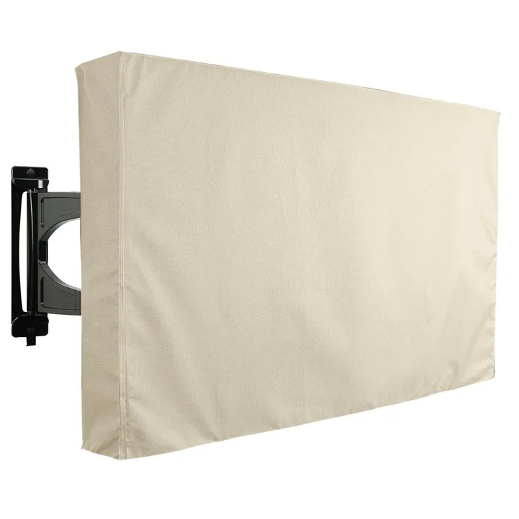 HALIN Polyester Television Protector 46-48 Inch TV Screen Protective Cover Waterproof Case - Beige