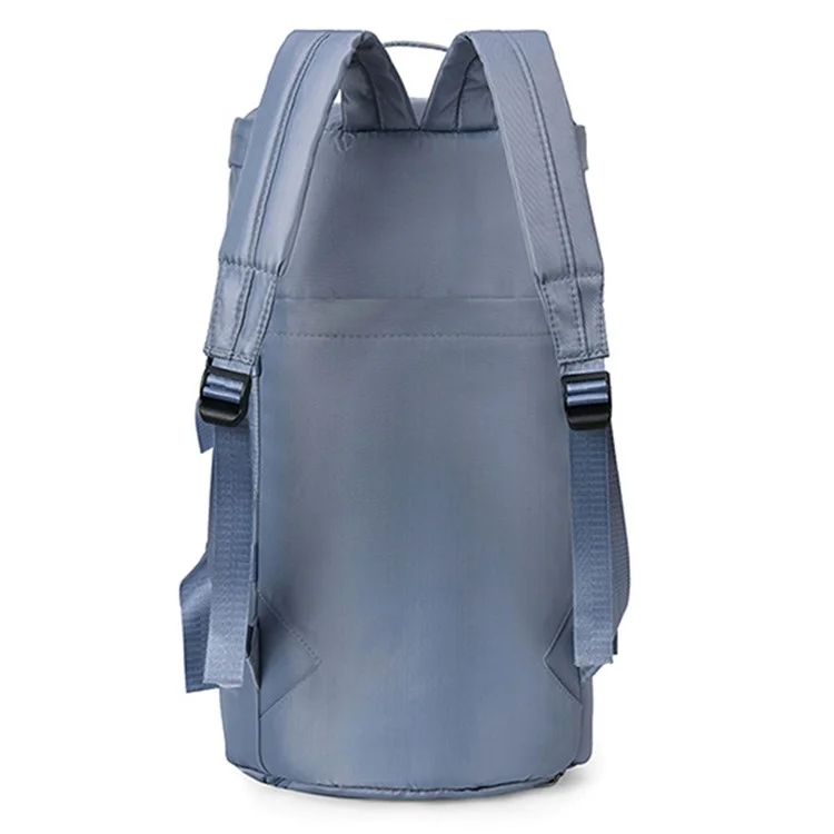 COOMIKKE Large Capacity Oxford Cloth Fitness Backpack Tote Crossbody Bag Unisex Travel Luggage Bag - Light Purple