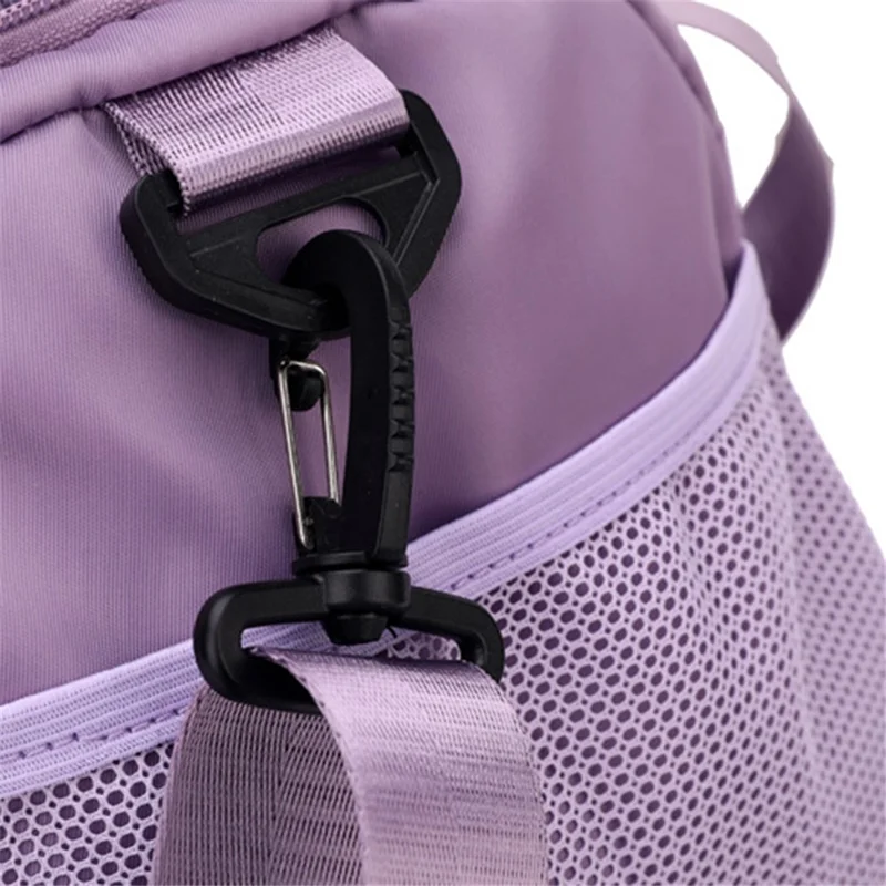 Oxford Cloth Unisex Waterproof Fitness Tote Crossbody Bag Large Capacity Travel Luggage Bag - Baby Blue