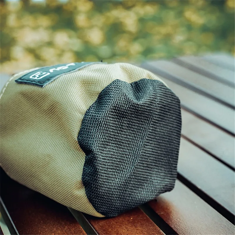 Sac de rangement pour tasse de plein air AOTU, sac en toile Oxford imperméable avec cordon de serrage, porte-bouteille en maille avec boucle