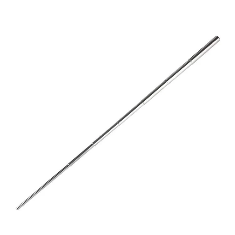 Tubo soprador de fogo de aço inoxidável 304 para camping ao ar livre retrátil - Preto