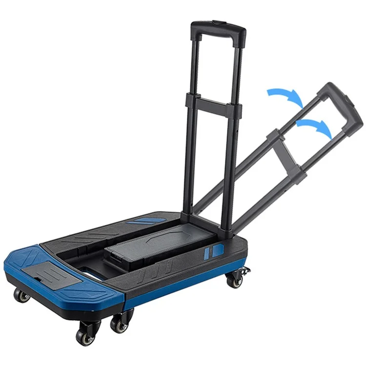 K6703 Télescopique Rod Six-roue Folding Trolley Luggage Cargo Push Chariot, Taille L