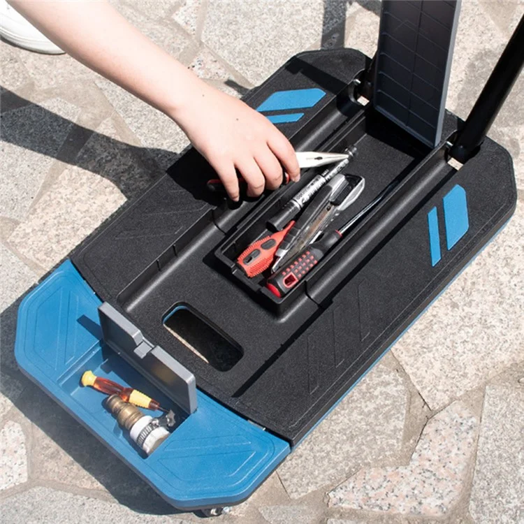 K6703 Télescopique Rod Six-roue Folding Trolley Luggage Cargo Push Chariot, Taille L