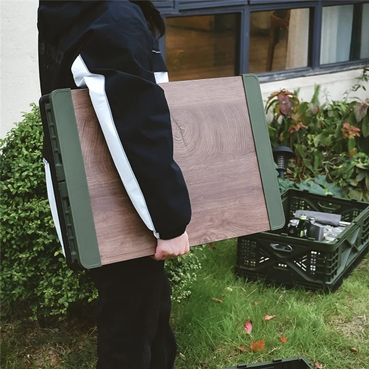 K4001 50L Outdoor Camping Pieghevole Cestino con Coperchio Scatola di Conservazione della Frutta (Nessuna FDA) - Verde Esercito