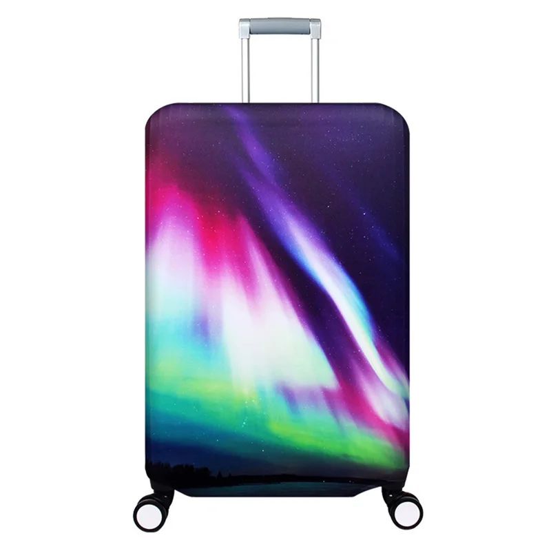 XT-1000 For 22-24 Inch Suitcase Dust Cover Travel Luggage Elastic Sleeve, Size M - Nordic Aurora