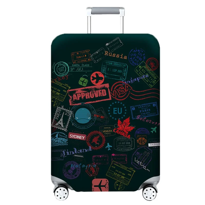 XT-1000 For 25-28 Inch Suitcase Protective Sleeve Travel Luggage Dust Cover, Size L - Travel Around The World