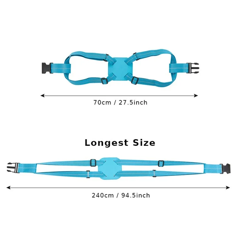 003 Ajustável Bolsa de Bagagem Binding Strap Viagem Mala Elástica Fixando Strap - Azul Lago
